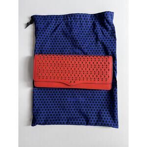 Rebecca Minkoff PERSIMON Orange Laser Cut HONEY CLUTCH NWT